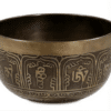 Bol chantant Tibétain avec le mantra Om Mani Peme Hum ±17x10 cm – Image 2