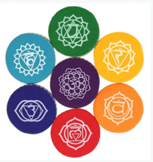 Coussins pour bols chantants SET 7 chakras