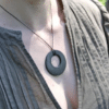 Pendentif de shungite cercle