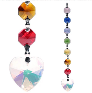 Cristal de fenêtres Aurora Coeur Feng-Shui Chakra