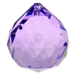 Cristal arc en ciel Sphère - violet - qualité AAA