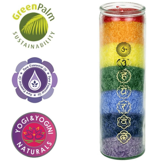 Bougies de stéarine 7 chakras